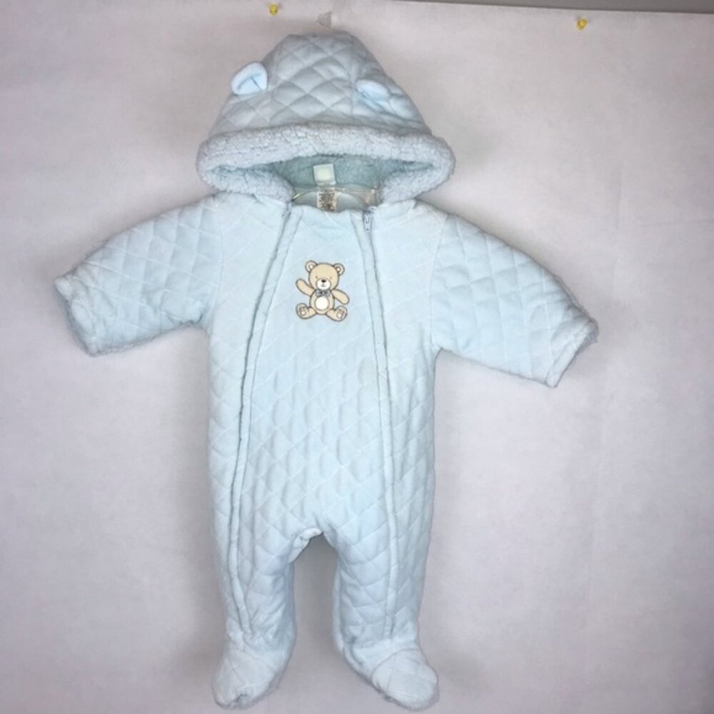 Little Me Clothes for Baby Boys Girls Quilted Velour Pram Fall Winter Snowsuit